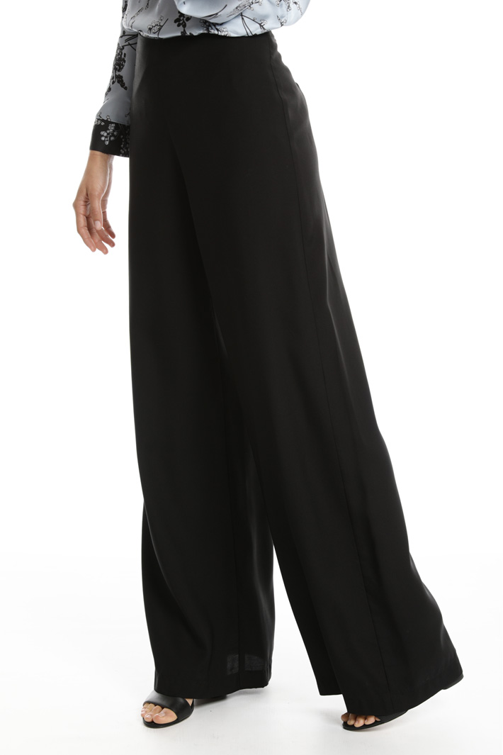 Wide-leg twill trousers Intrend Wide-leg twill trousers Intrend