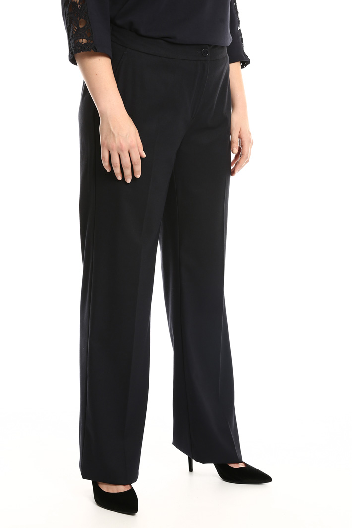 Straight leg flannel trousers Intrend Straight leg flannel trousers Intrend