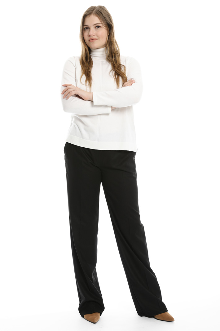 Straight leg flannel trousers Intrend Straight leg flannel trousers Intrend