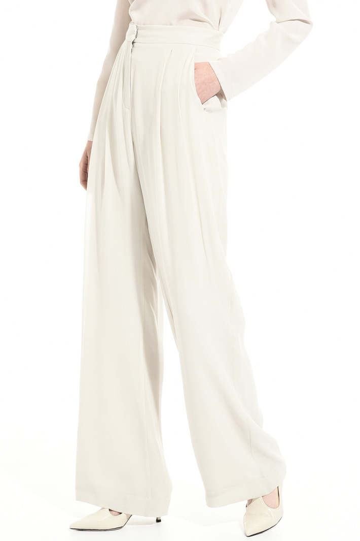 Silk georgette trousers Intrend Silk georgette trousers Intrend
