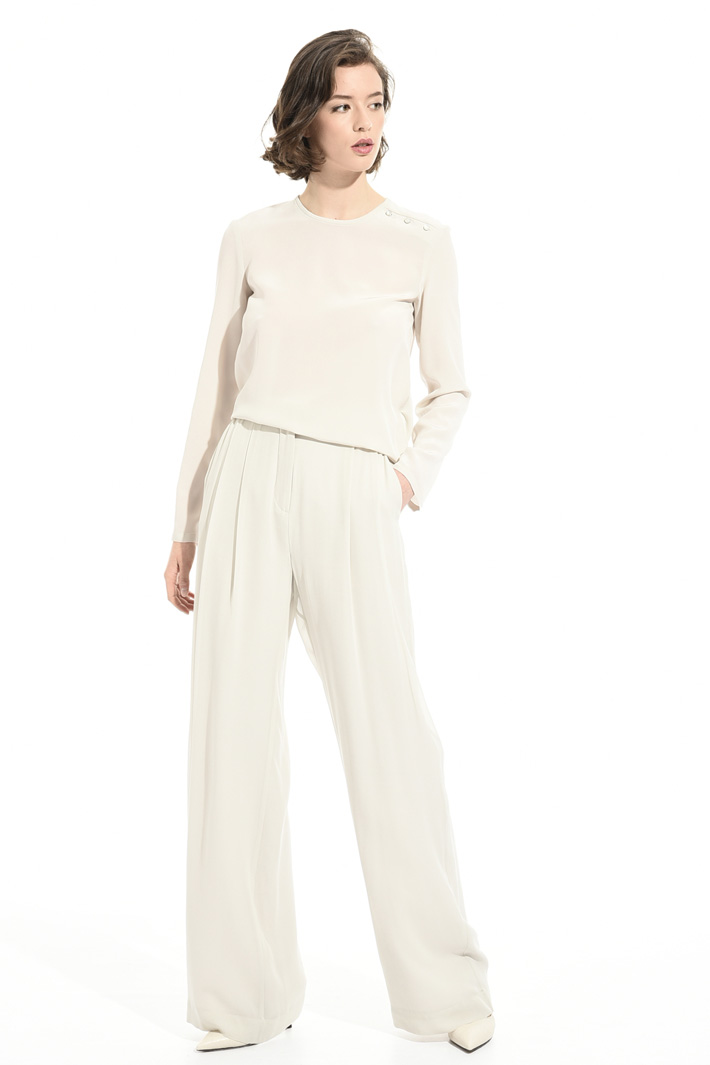 Silk georgette trousers Intrend Silk georgette trousers Intrend