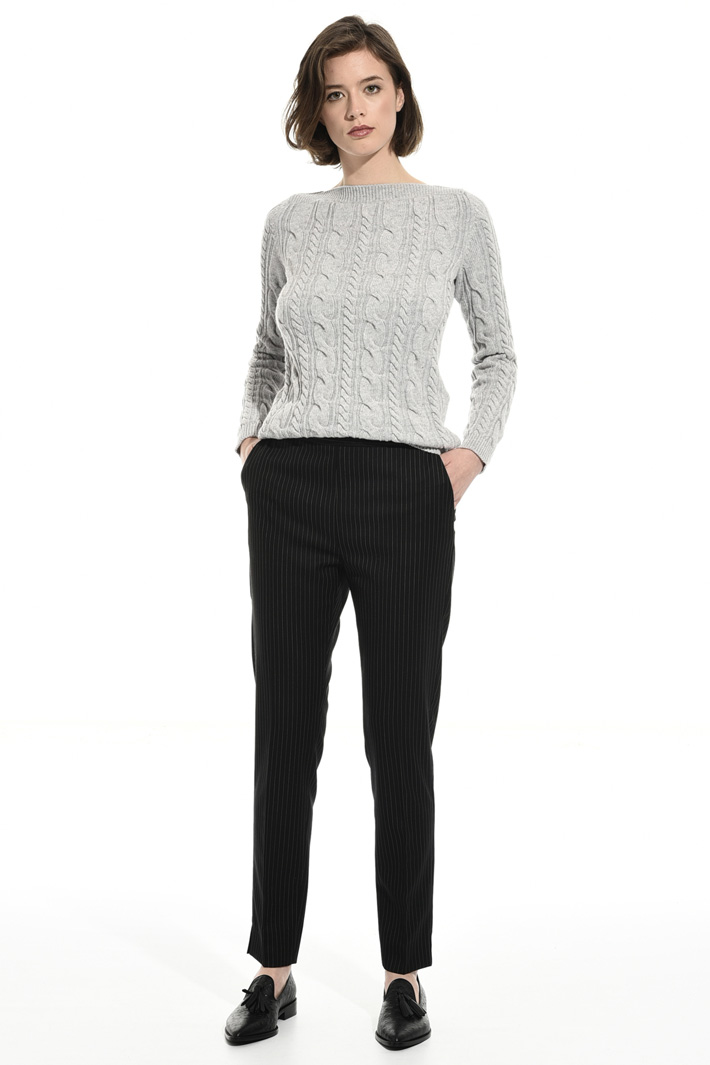 Striped wool trousers Intrend Striped wool trousers Intrend