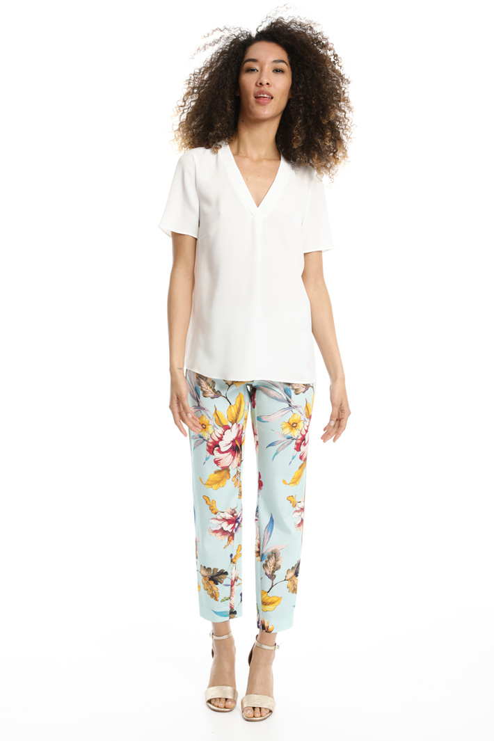 Boxy-fit georgette top Intrend Boxy-fit georgette top Intrend