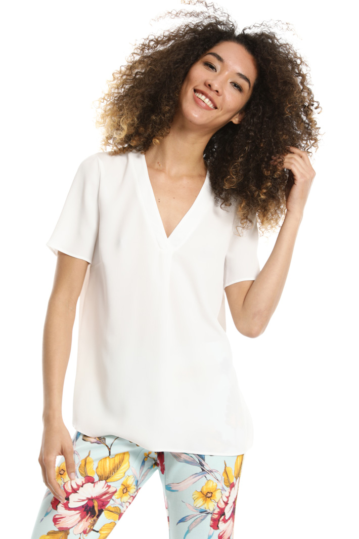 Boxy-fit georgette top Intrend Boxy-fit georgette top Intrend