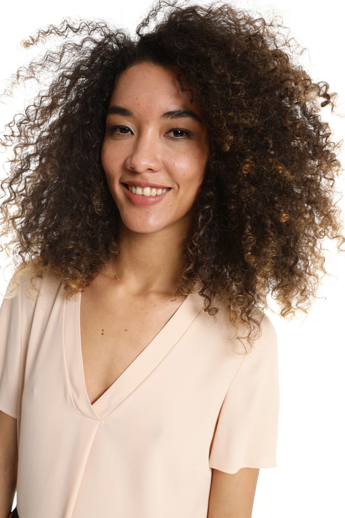 Boxy-fit georgette top Intrend Boxy-fit georgette top Intrend