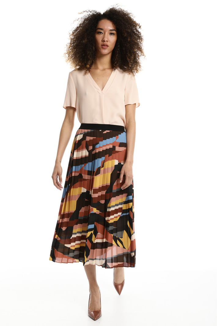 Boxy-fit georgette top Intrend Boxy-fit georgette top Intrend