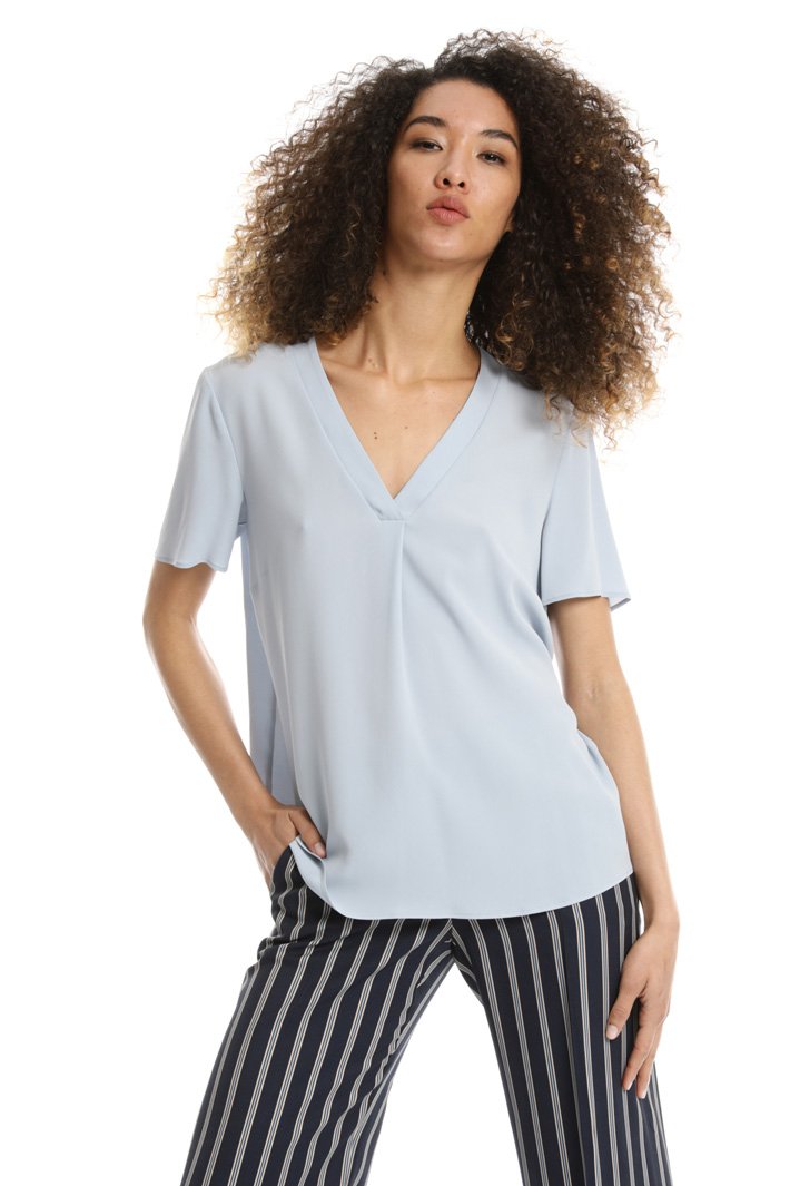 Boxy-fit georgette top Intrend Boxy-fit georgette top Intrend