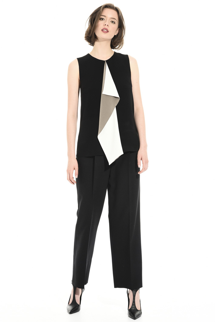 Top with contrast insert Intrend Top with contrast insert Intrend