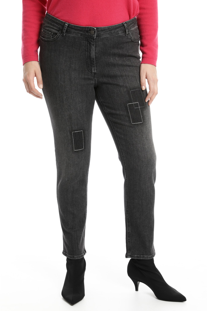 Stitched skinny jeans Intrend Stitched skinny jeans Intrend