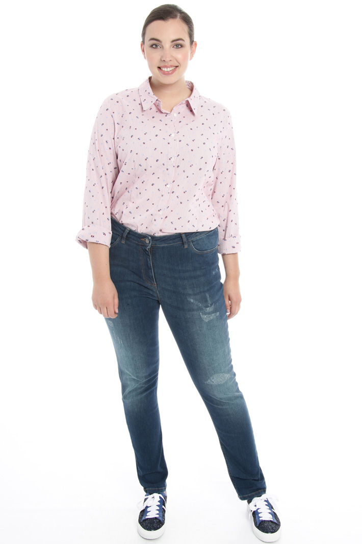 Stretch denim trousers Intrend Stretch denim trousers Intrend