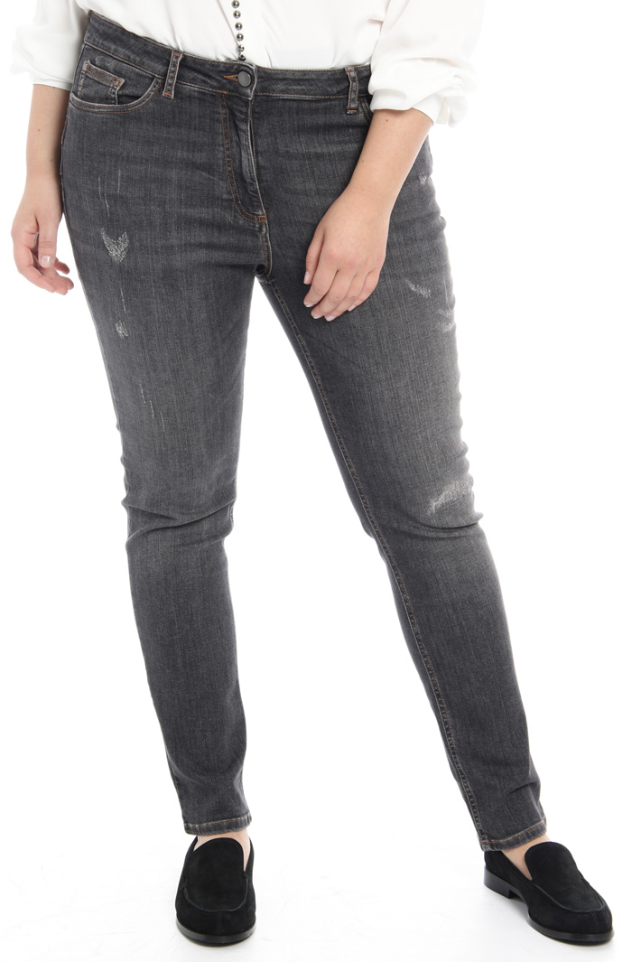 Stretch denim trousers Intrend Stretch denim trousers Intrend