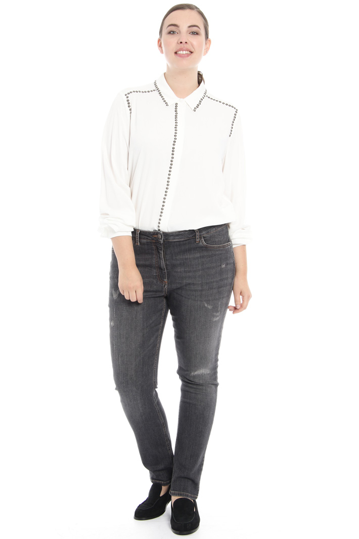 Stretch denim trousers Intrend Stretch denim trousers Intrend