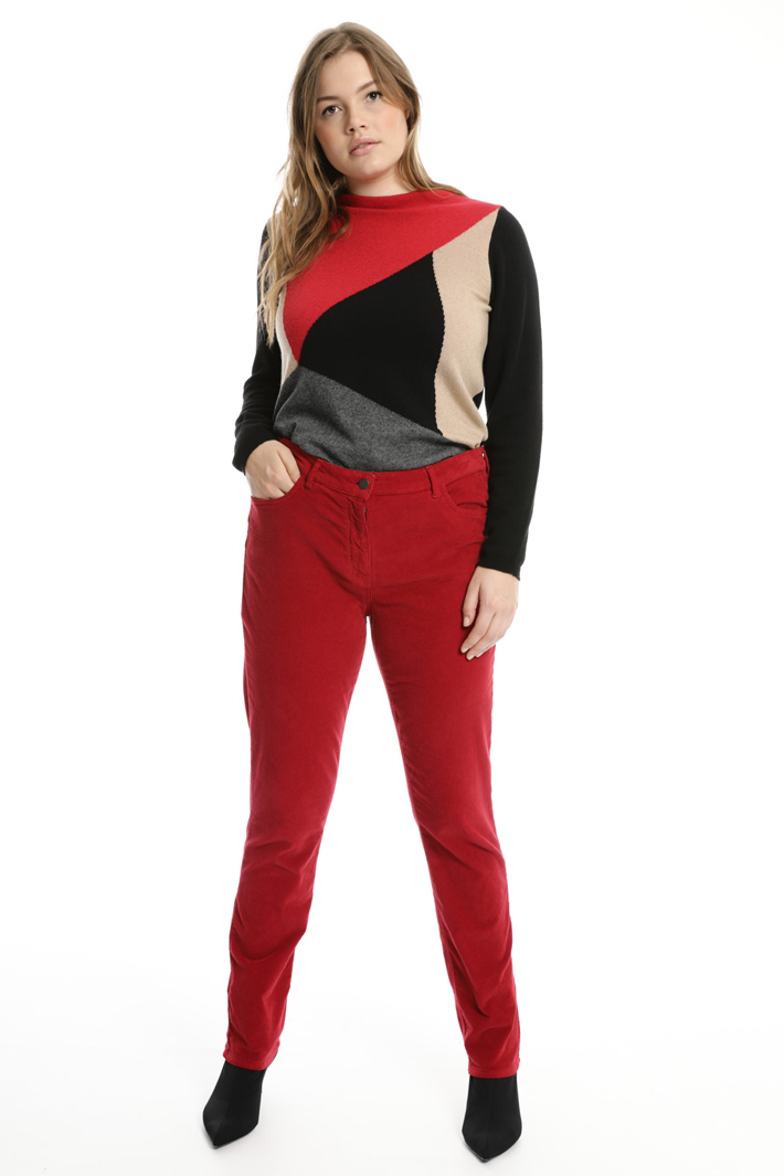Stretch velvet trousers Intrend Stretch velvet trousers Intrend