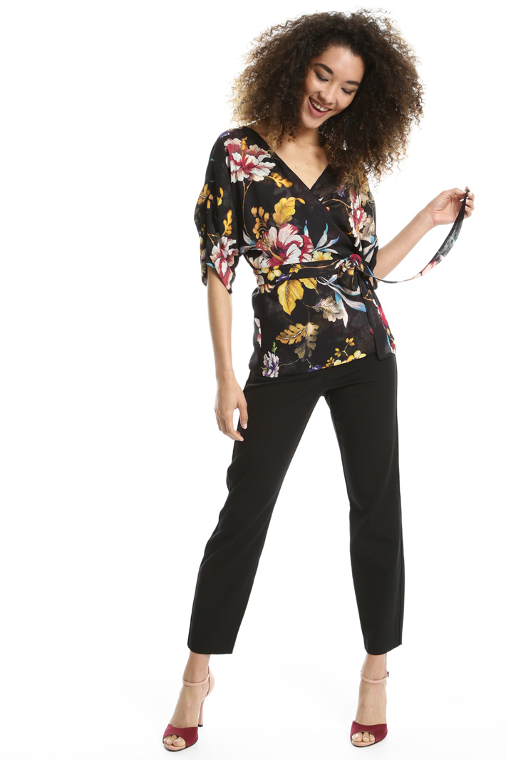 Georgette wrap top Intrend Georgette wrap top Intrend
