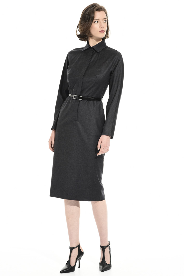 Virgin wool midi dress Intrend Virgin wool midi dress Intrend