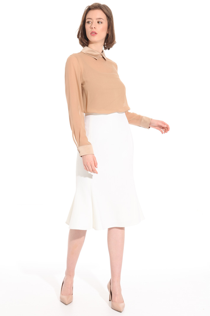 Georgette and satin blouse Intrend Georgette and satin blouse Intrend