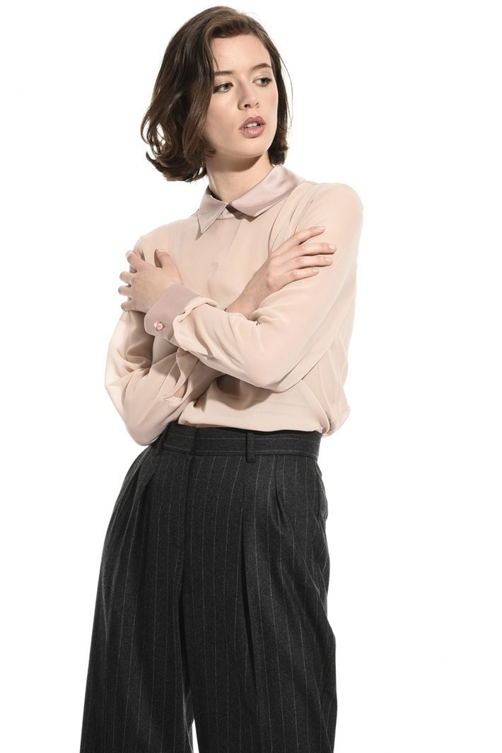 Georgette and satin blouse Intrend Georgette and satin blouse Intrend