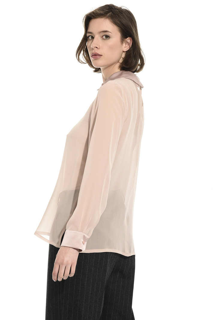 Georgette and satin blouse Intrend Georgette and satin blouse Intrend