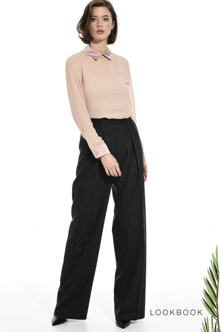 Georgette and satin blouse Intrend Georgette and satin blouse Intrend