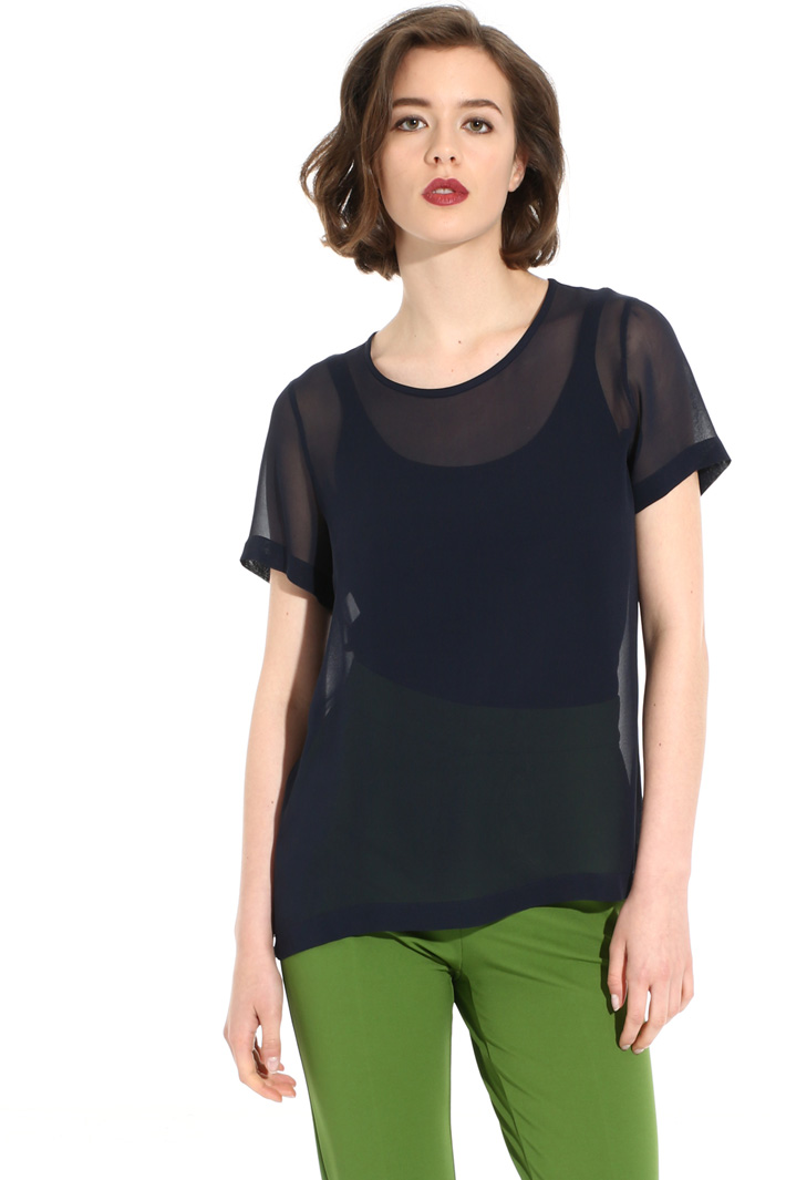 Silk georgette blouse Intrend Silk georgette blouse Intrend