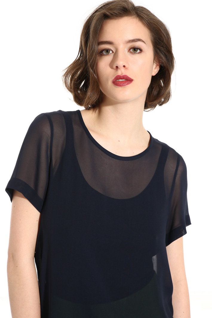 Silk georgette blouse Intrend Silk georgette blouse Intrend