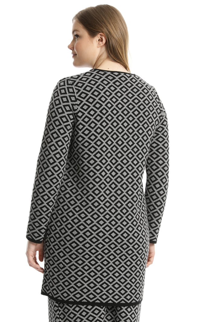 Knit jacquard overcoat Intrend Knit jacquard overcoat Intrend