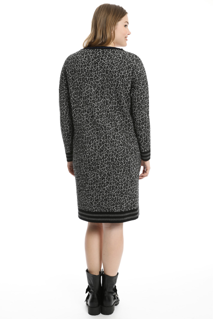Knitted jacquard dress Intrend Knitted jacquard dress Intrend