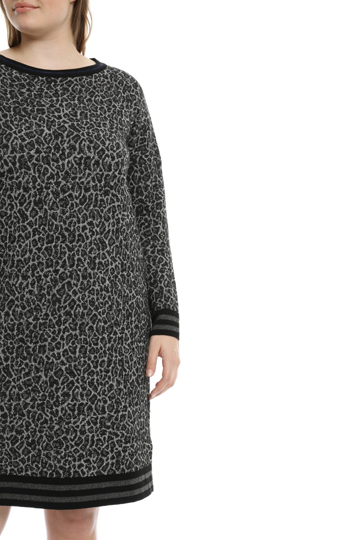 Knitted jacquard dress Intrend Knitted jacquard dress Intrend