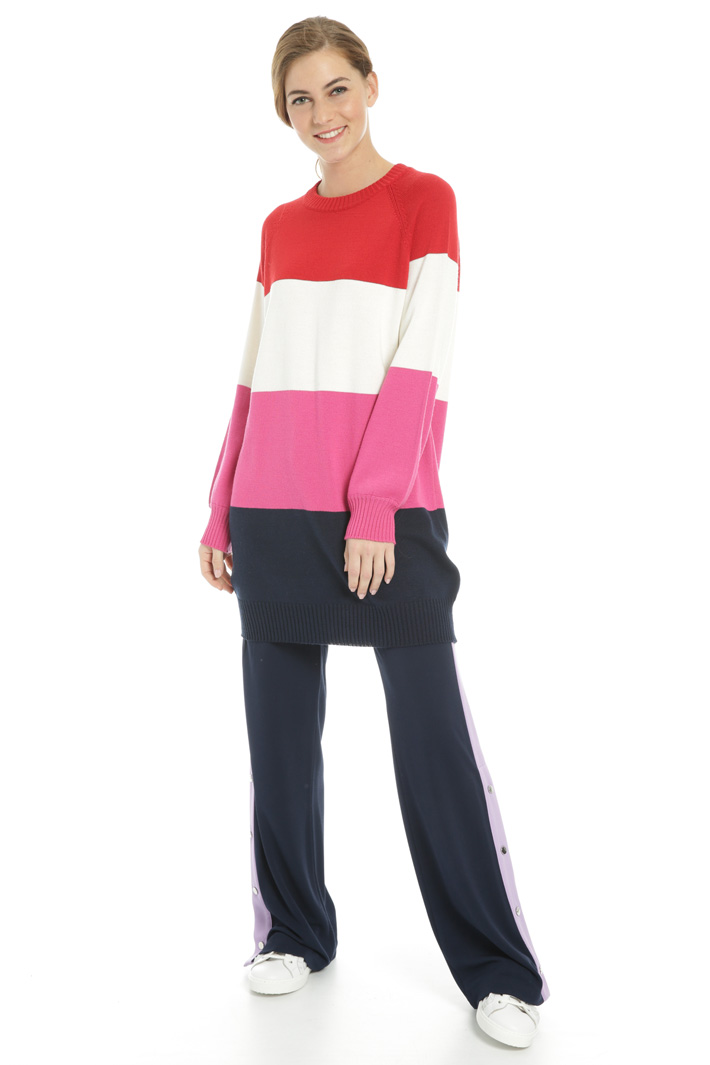 Multicoloured striped dress Intrend Multicoloured striped dress Intrend