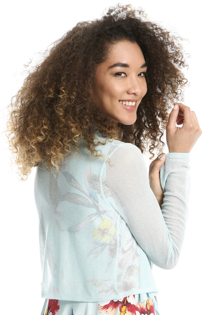 Knitted shrug in crepe fabric Intrend Knitted shrug in crepe fabric Intrend