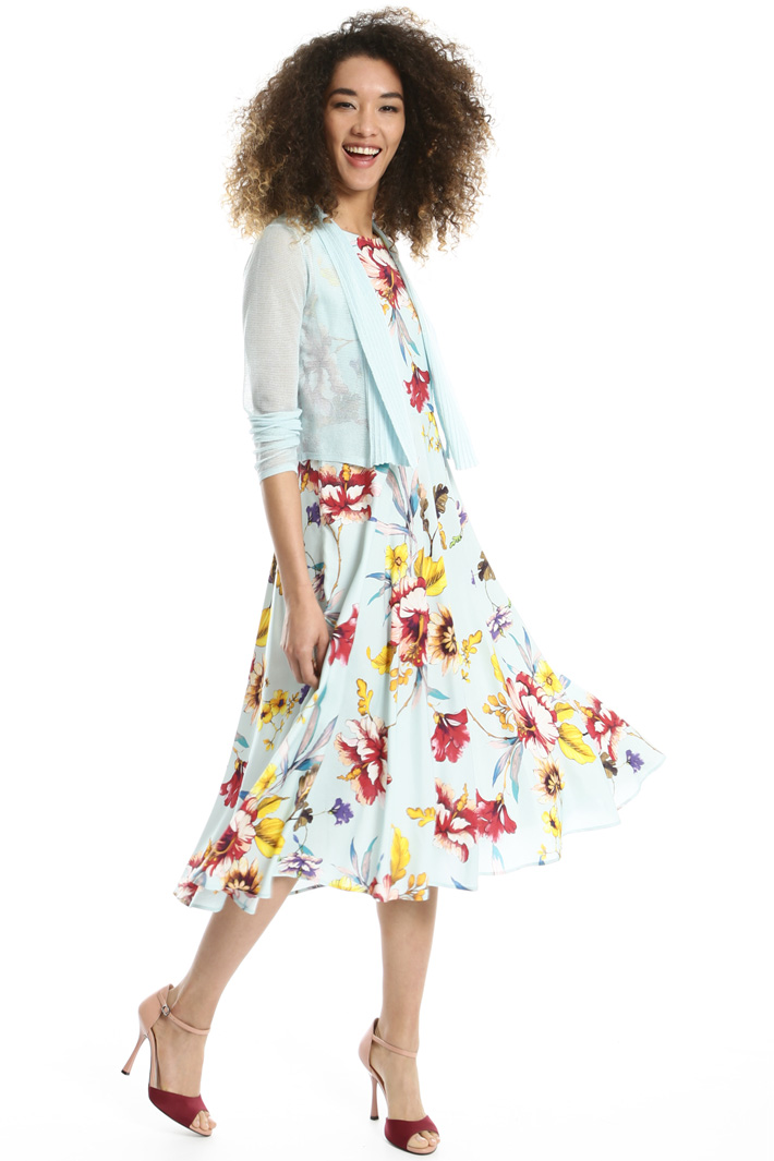 Knitted shrug in crepe fabric Intrend Knitted shrug in crepe fabric Intrend