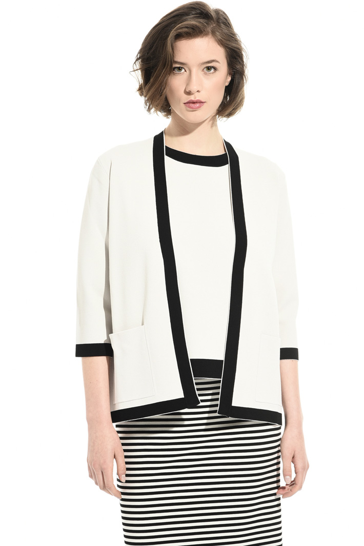 Contrast edge cardigan Intrend Contrast edge cardigan Intrend