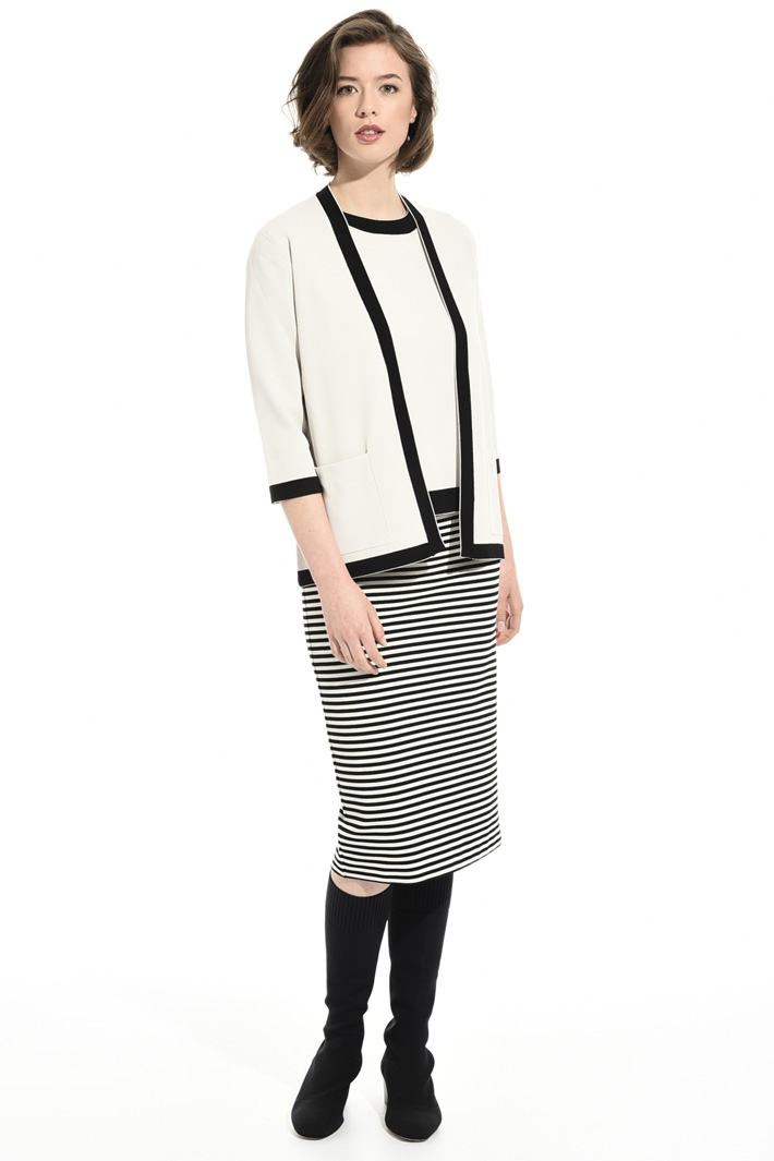 Contrast edge cardigan Intrend Contrast edge cardigan Intrend
