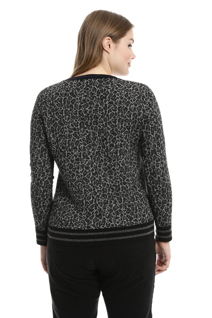 Spotted jacquard sweater Intrend Spotted jacquard sweater Intrend
