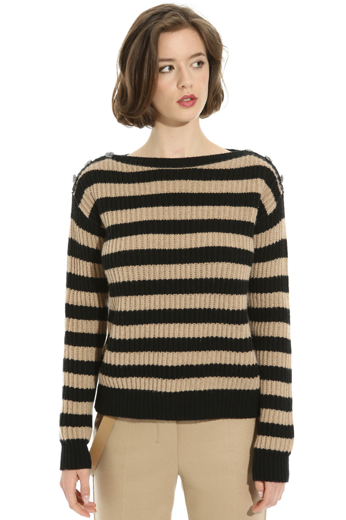 Ribbed cashmere sweater Intrend Ribbed cashmere sweater Intrend