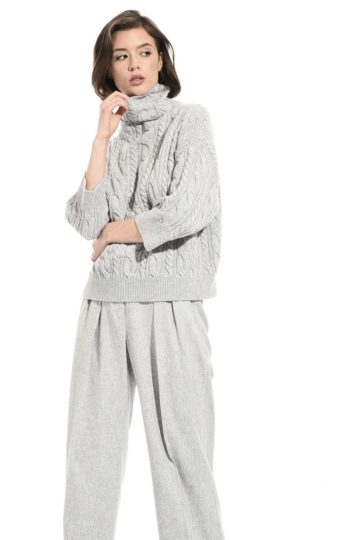Braid stitch sweater Intrend Braid stitch sweater Intrend