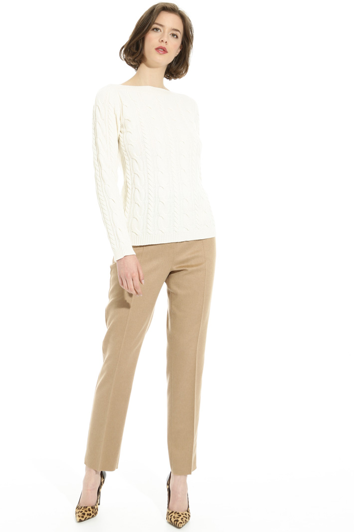 Braid stitch sweater Intrend Braid stitch sweater Intrend