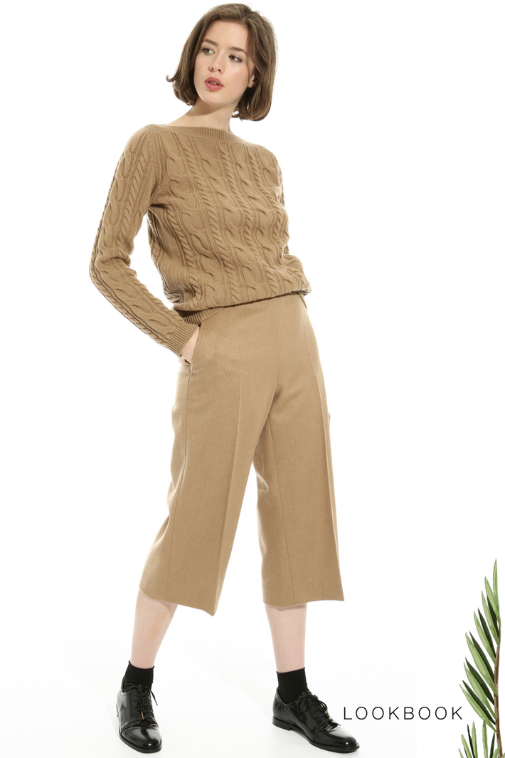 Braid stitch sweater Intrend Braid stitch sweater Intrend