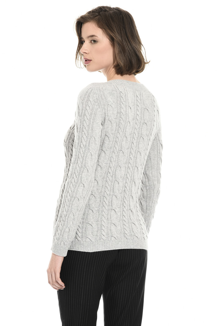 Braid stitch sweater Intrend Braid stitch sweater Intrend