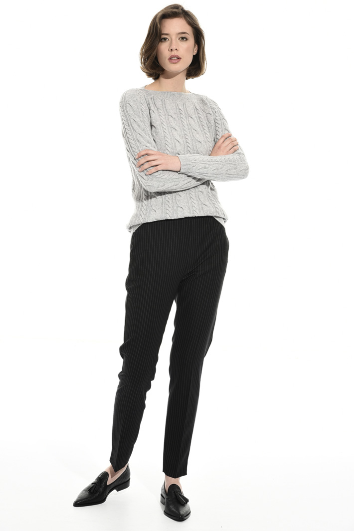 Braid stitch sweater Intrend Braid stitch sweater Intrend