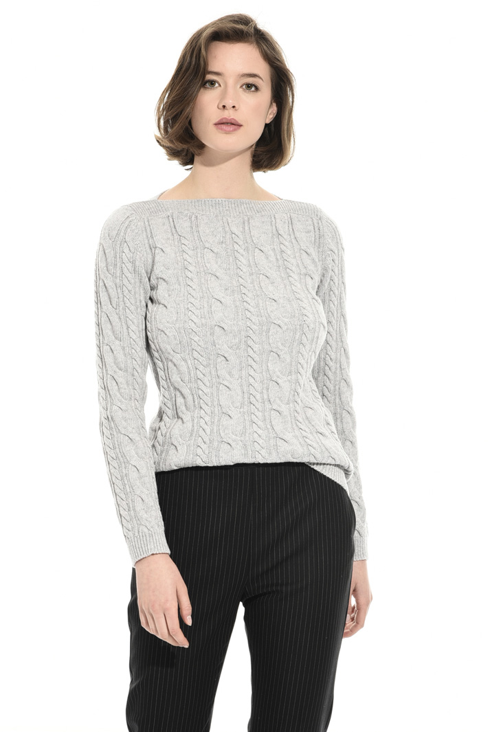 Braid stitch sweater Intrend Braid stitch sweater Intrend