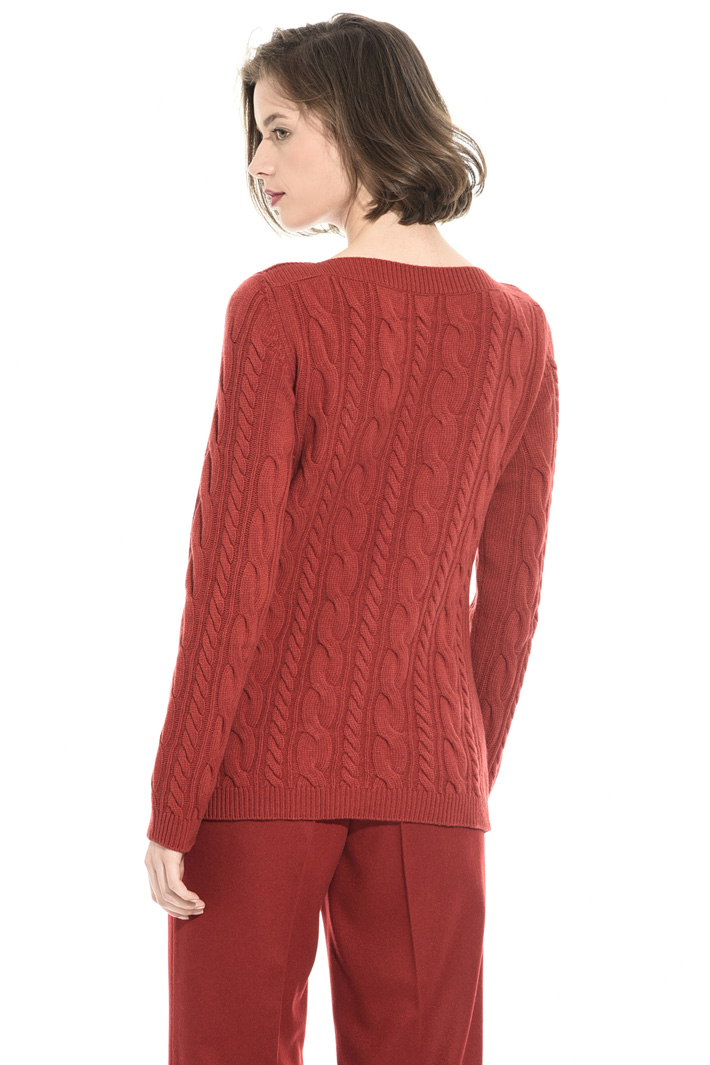 Braid stitch sweater Intrend Braid stitch sweater Intrend