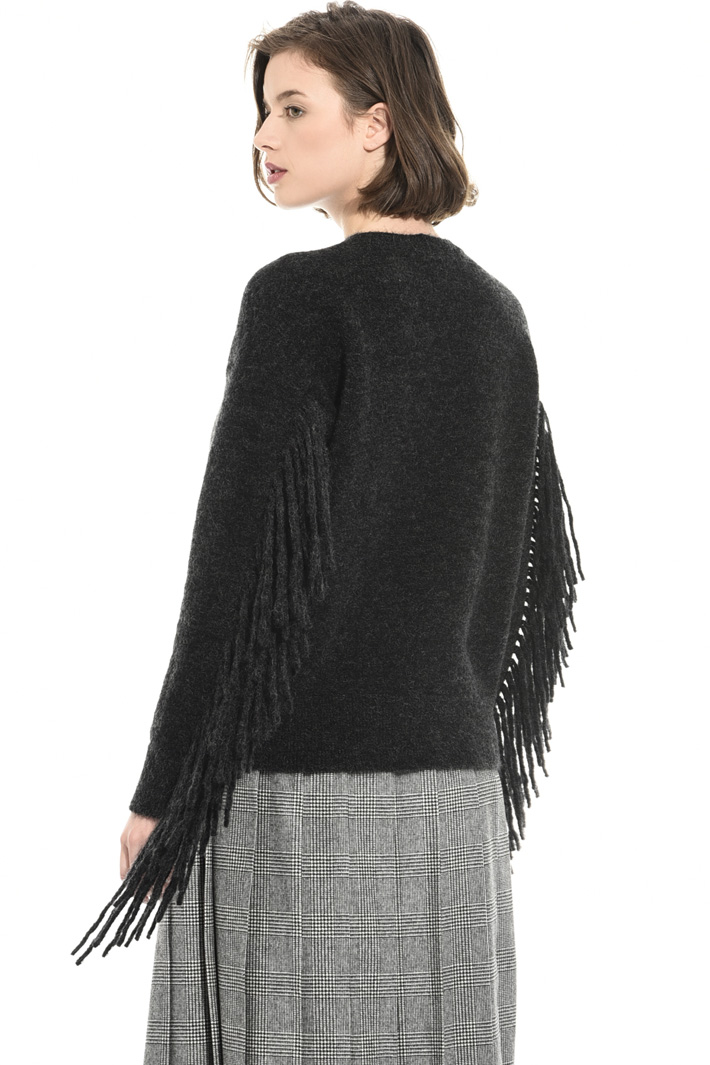 Fringed mohair sweater Intrend Fringed mohair sweater Intrend