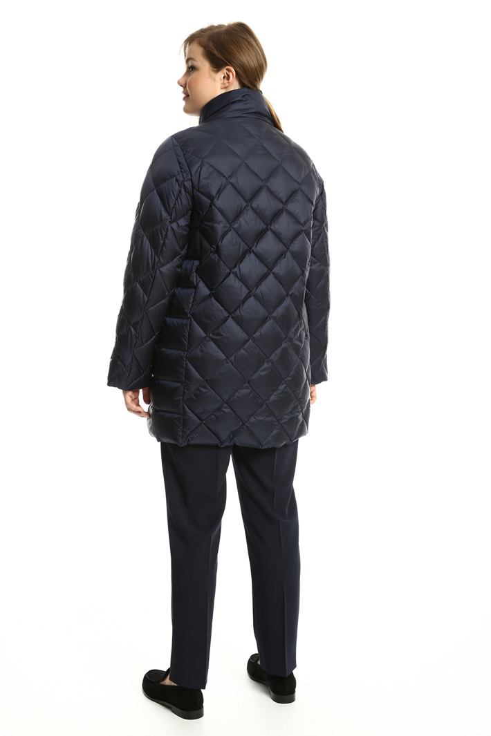 Quilted diamond pattern jacket Intrend Quilted diamond pattern jacket Intrend