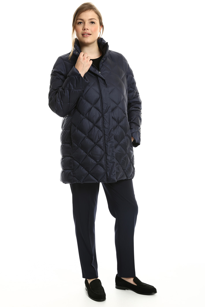 Quilted diamond pattern jacket Intrend Quilted diamond pattern jacket Intrend