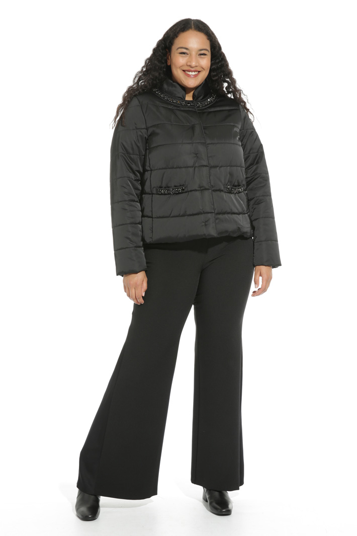 Padded jacked with jewel embroidery Intrend Padded jacked with jewel embroidery Intrend