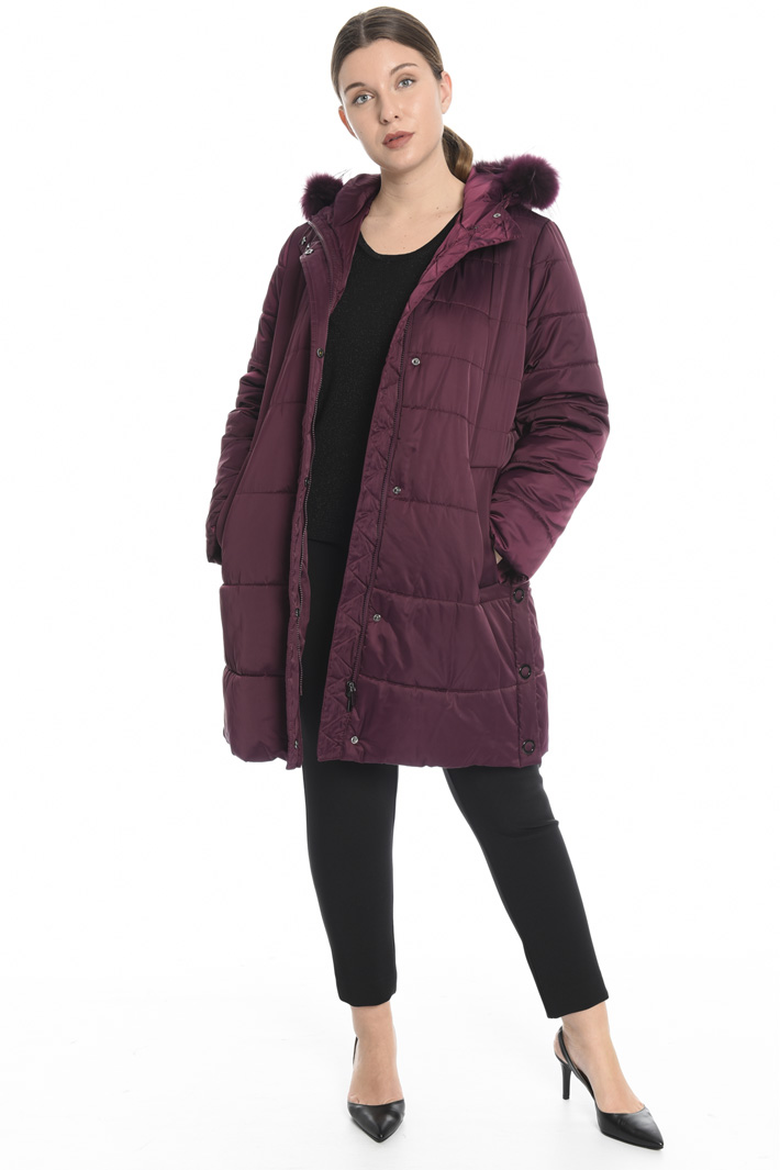 Fur trimmed puffer coat Intrend Fur trimmed puffer coat Intrend