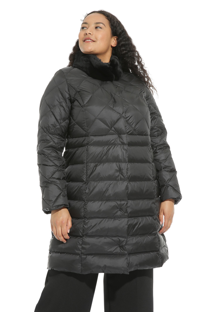 Lapin trim collar down coat Intrend Lapin trim collar down coat Intrend