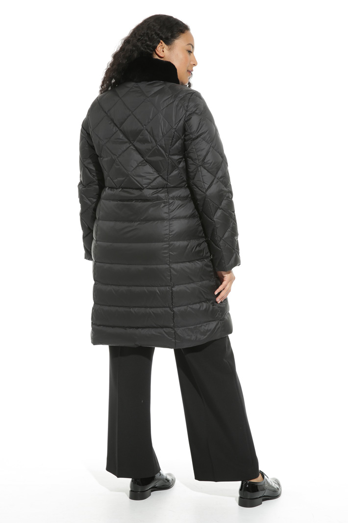 Lapin trim collar down coat Intrend Lapin trim collar down coat Intrend