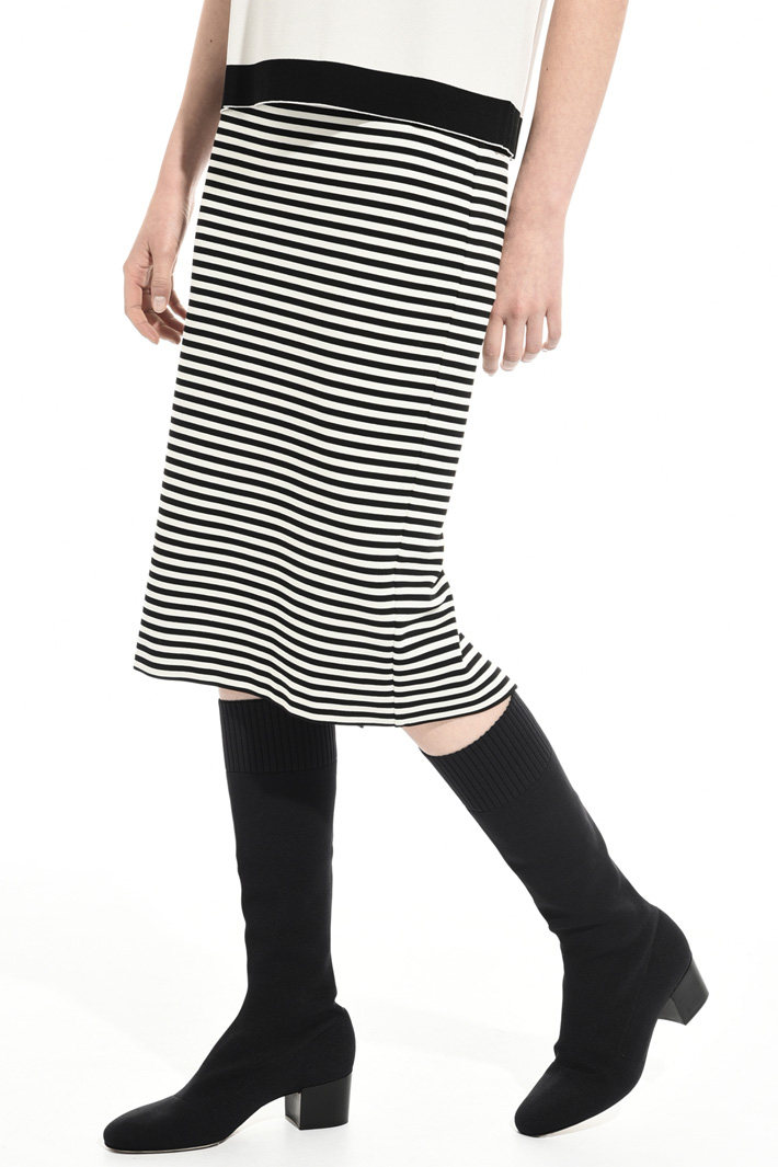 Striped jersey skirt Intrend Striped jersey skirt Intrend